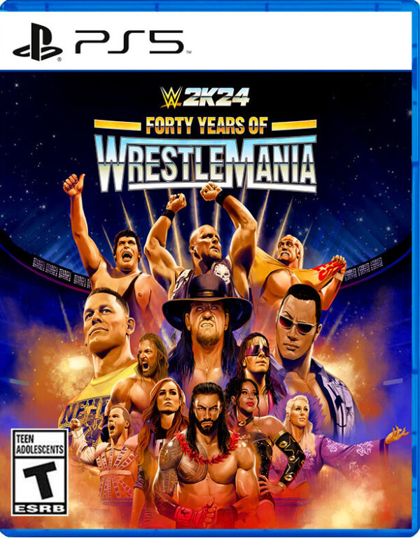 WWE-2K24-Edicion-Cuarenta-anos-de-WrestleMania-PS5 WWE 2K24 Edición Cuarenta años de WrestleMania PS5